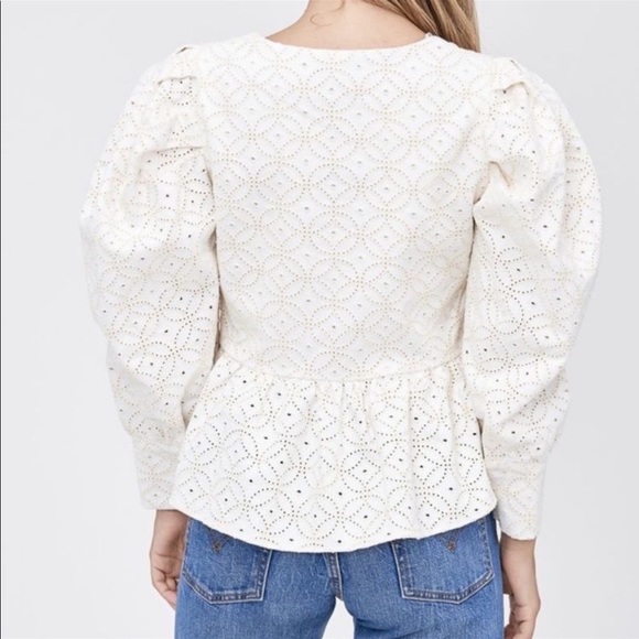 En Saison Alice Embroidered Blouse, size M - Picture 4 of 11